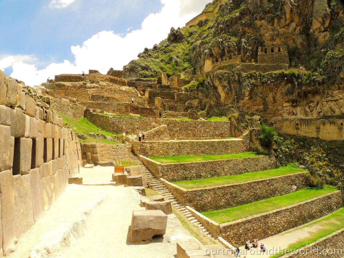 Zahrady v Ollantaytambo